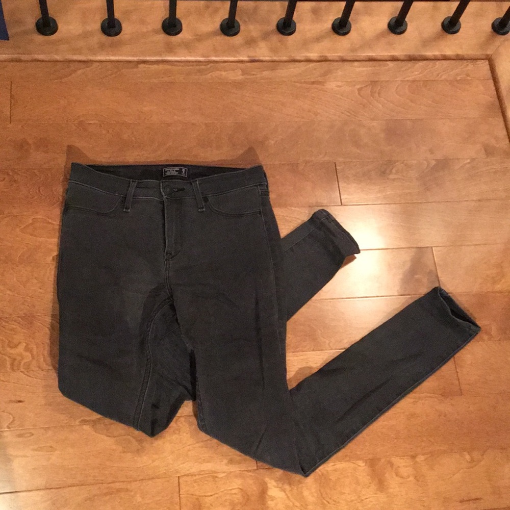 A&F Harper Low rise jegging 25/0 dark grey